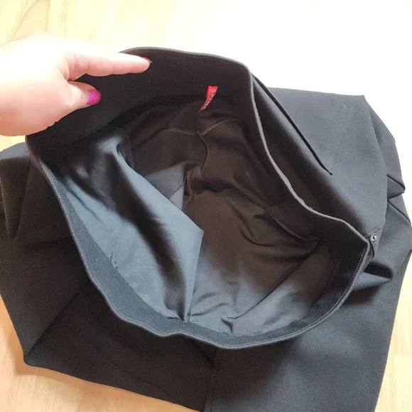 SPANX The Perfect Black Ponte Ankle Pant Pull-On Slimming Size XL 20202R